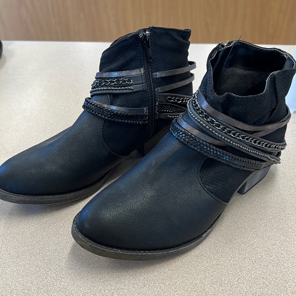 SO. Black Booties